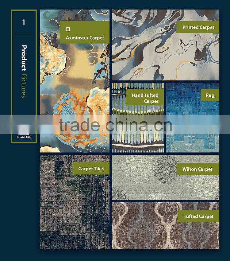 China Largest Factory Supply Best Quality Beautiful Classical Design Commercial Carpet Floral Pattern Carpet