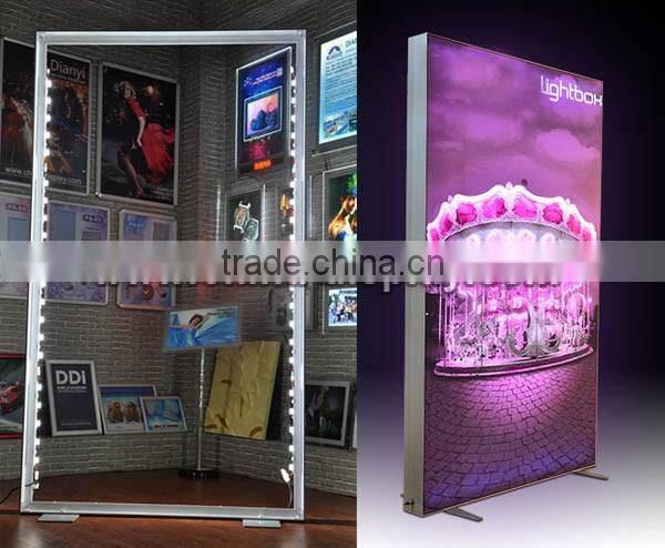 Frameless aluminum design advertising outdoor fabric light box waterproof