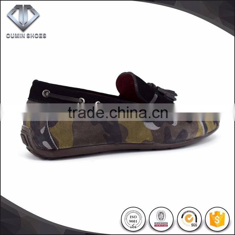 In style 2016 Italy show camo suede driving shoes soft leather selling best