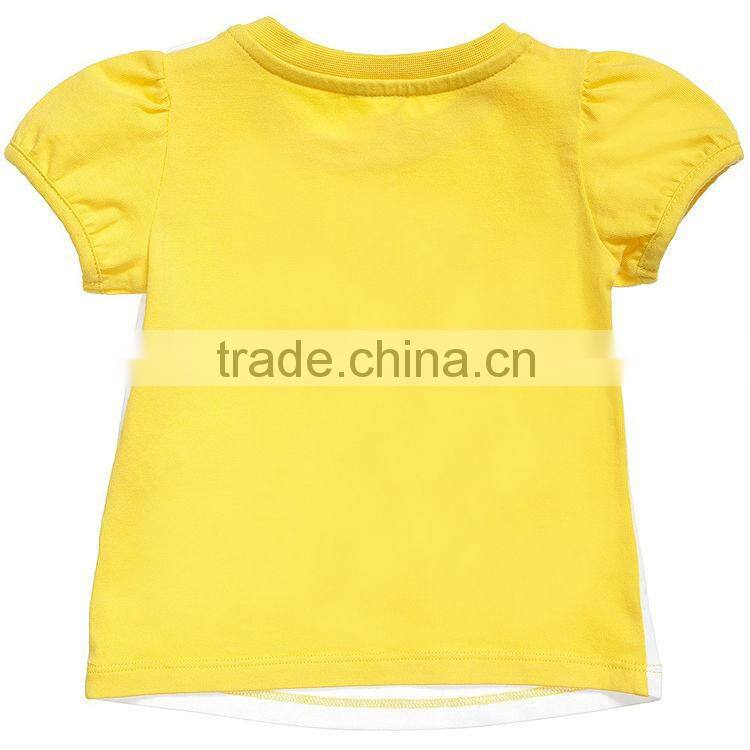 100% cotton child clothes for bay girls t shirts and short sets