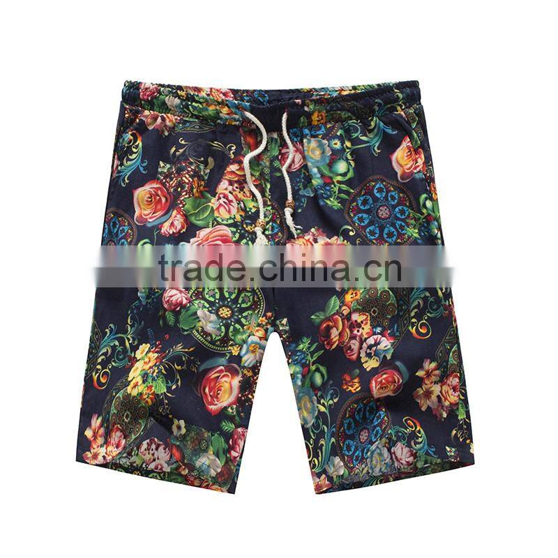 Summer 2015 Men's beach pants loose men casual linen summer shorts