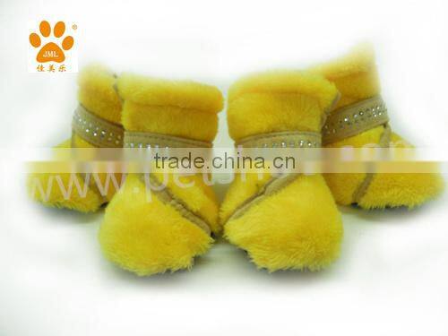 2014 New Hot Cute Yello Pink Wholesale Price Pet Accessories Pet Shoes Dog Boots