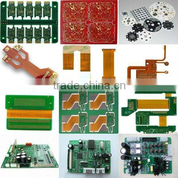 Green 94v-0 led pcb board assembly with DIP and SMT