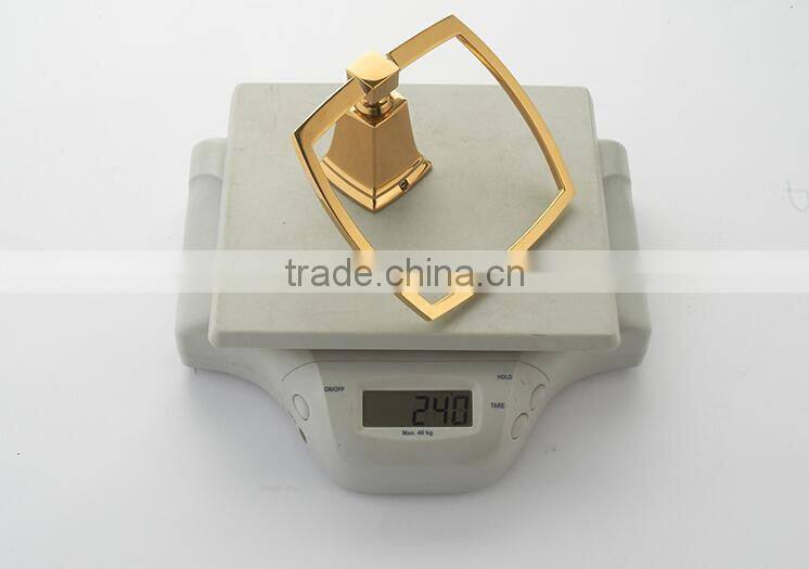 hardware products 12132 BAOGELI chrome bathroom accessories bathroom chrome towel ring gold