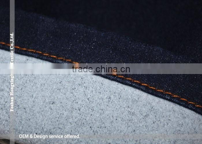NO.765 Cotton polyester stretch denim Indigo blue denim with 10oz denim fabric stock
