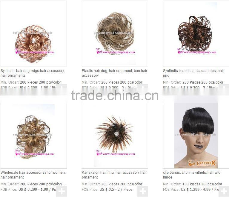 synthetic hair scrunchies, wigs hair accessories, fake hair pieces