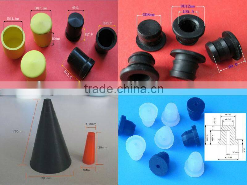 1/2" 1" 2" square hole plugs silicone rubber cap silicone rubber waterproof dustproof hole plugs