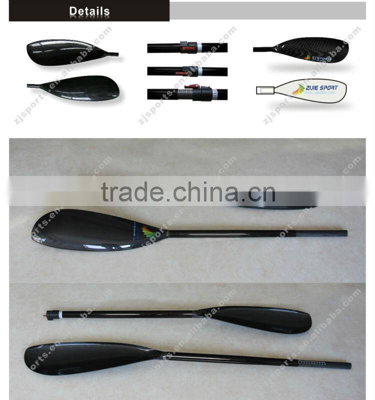 Carbon Fiber Canoe Kayak Paddle With 10cm Adjustment