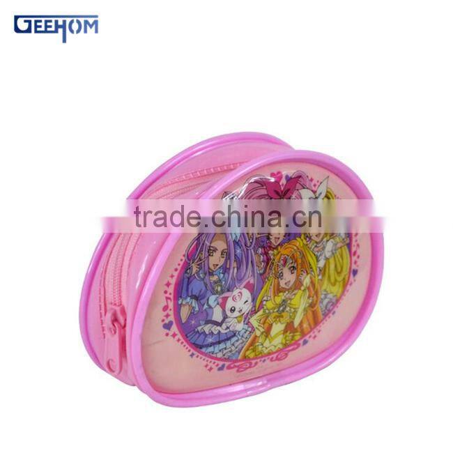 Korean fancy kids cheap pvc coin pouch