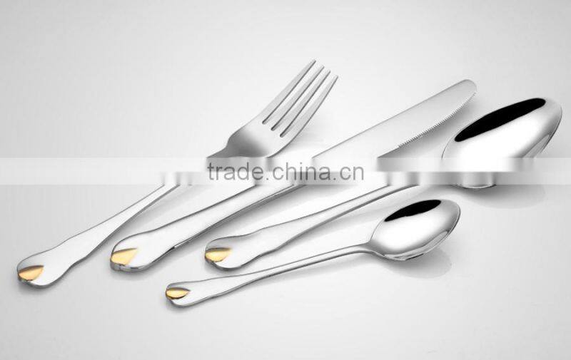 Modern popular stainless steel dinnerware set
