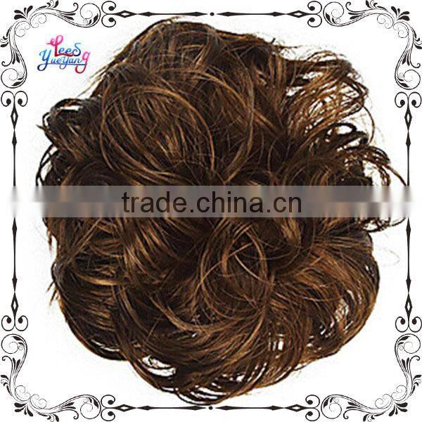 Online Sale Black Curly Chignon Hair Pieces Bun