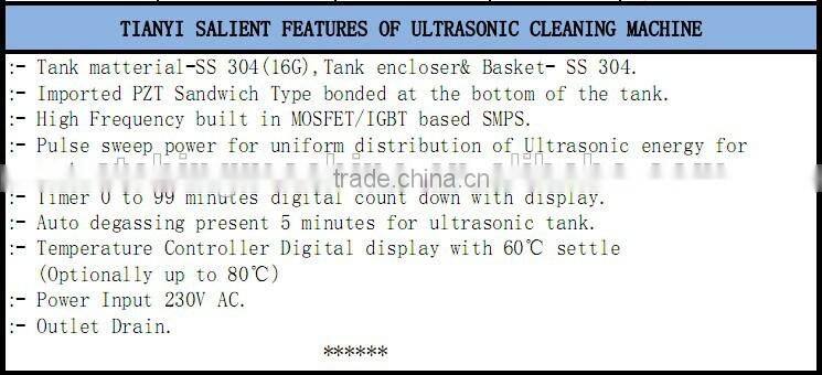 Ultrasonic cleaning machine
