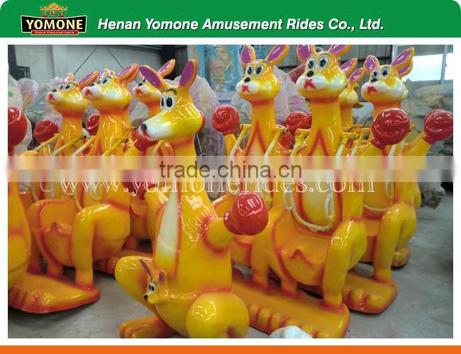 Indoor or outdoor equipment amusement park games jumping kangaroo rides children game for sale