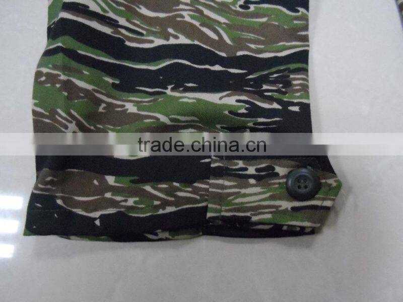 OEM 35% cotton 65%polyester twill afghan army dress grey camouflage jungle camouflage BDU clothing