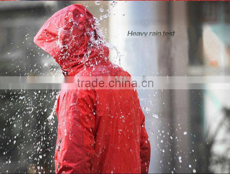 women waterproof breathable red outdoor jacket