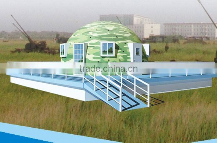 New developed fiberglass the prefab house container FRP Dome house
