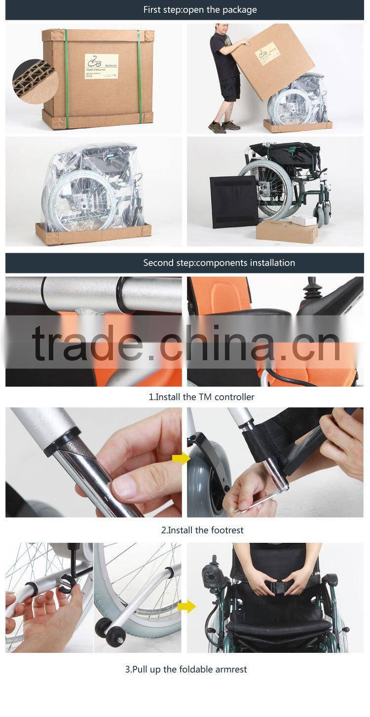 Rehabilitation Therapy products folding Economical Steel Manual Wheelchair for Disabled