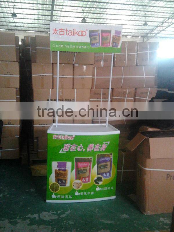 HN-PP Plastic Promotion TablePlastic Promotion Table/Desk with Top Banner,Display Stand