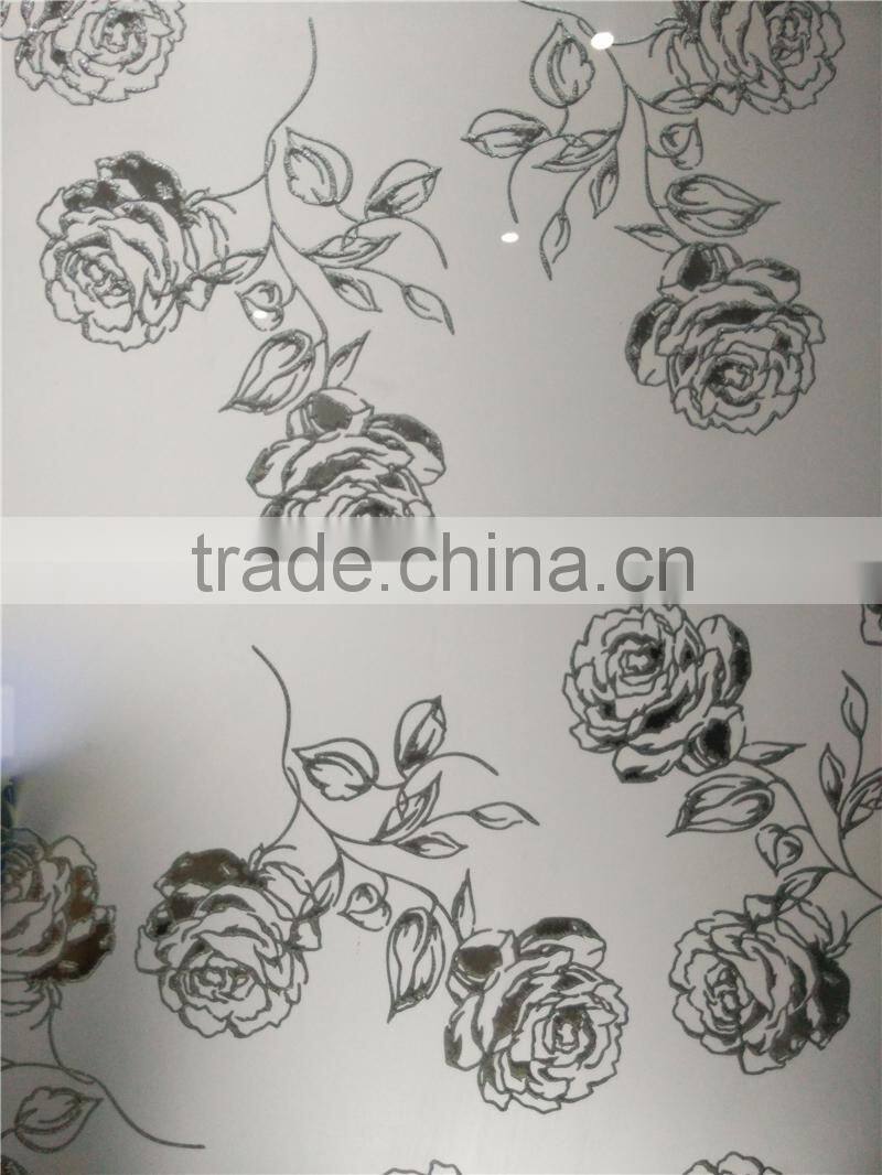 4-8mm Clear And Tinted Building Decorative Acid Etched Glass