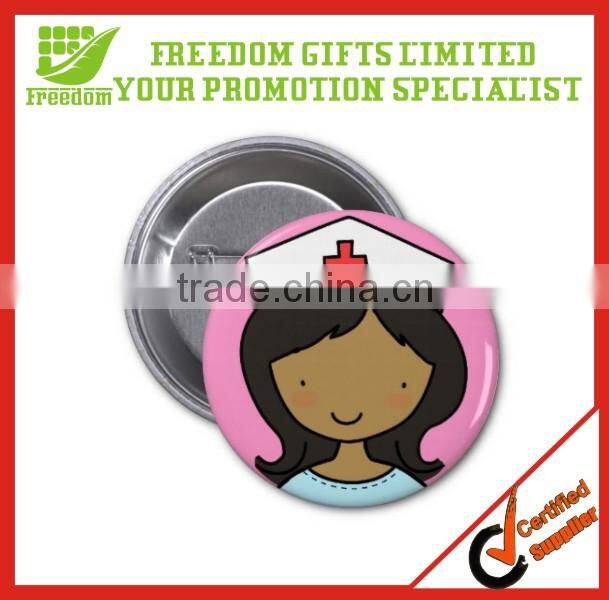 Cheap Wholesale Customzied Logo Printed Tin Badge Button