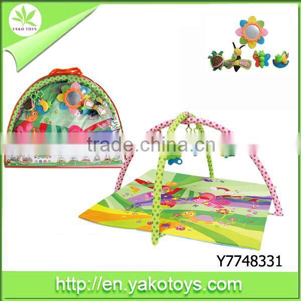 Rainforest gym mat musical baby play mat piano kick play mat