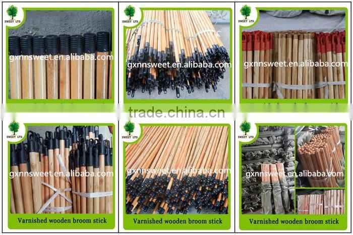 Plastic Thread Coated Wooden Broom Handles