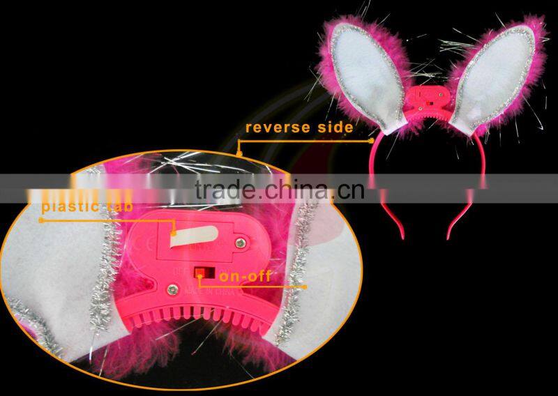 bunny ear led flashing headbands