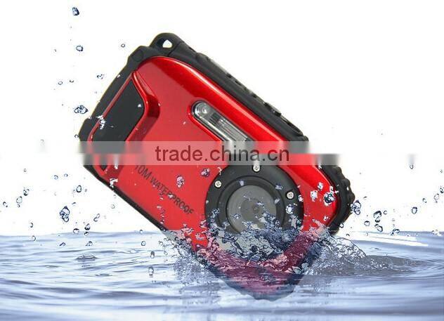 Professional Full HD 2.7" TFT LCD Promotion Gift 8x zoom waterproof red eye correction DV216 Digital camera