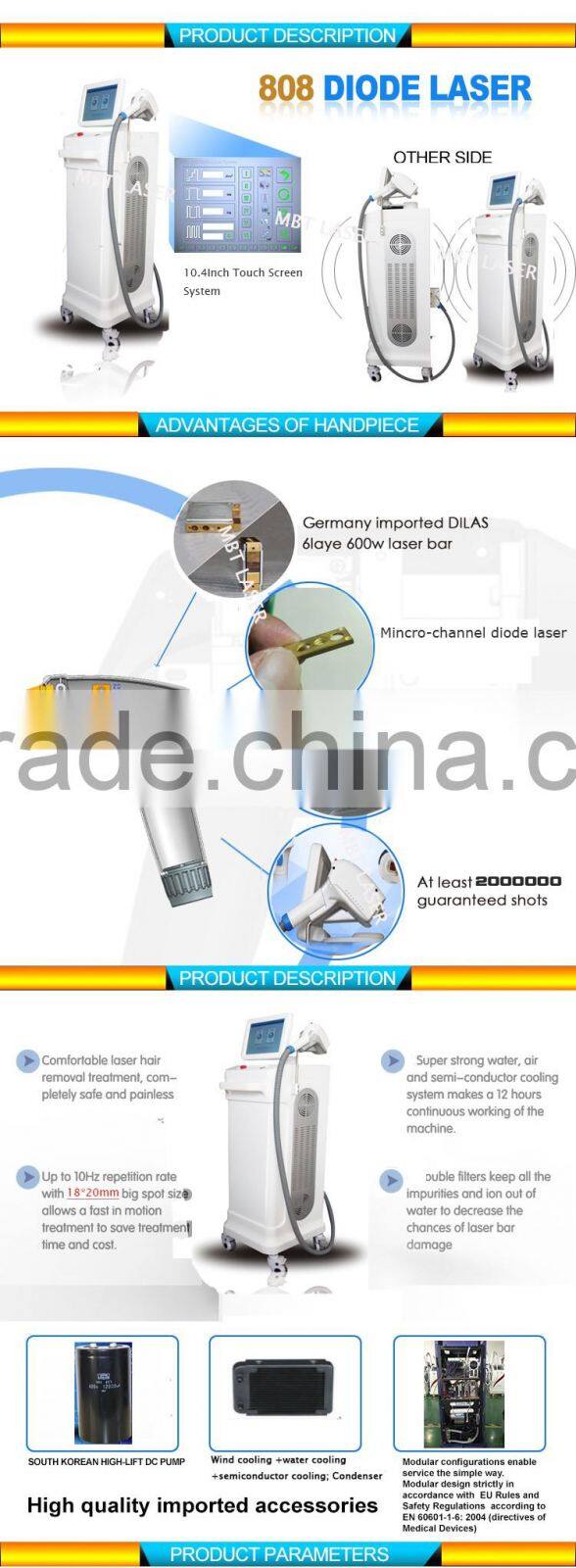 Freezing permanent hair removal diode laser 810 diode laser hair removal