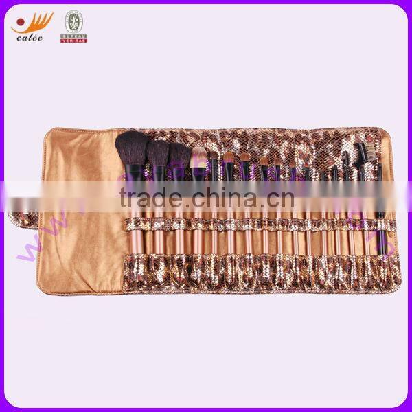 Professional 16pcs Natural and Synthetic Makeup Brush Set