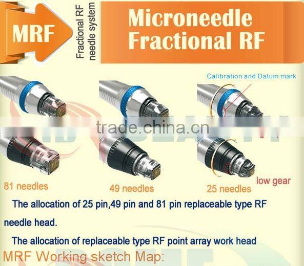 2014 hot product fractional microneedle radiofrequency skin tightening