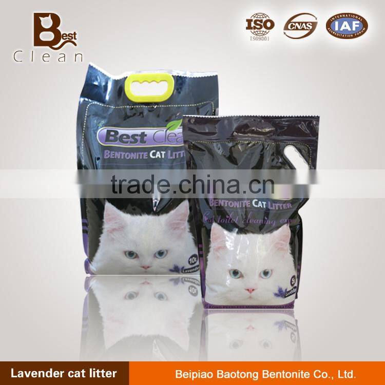Best free dust Irregular Cat Litter with Lavender Odor