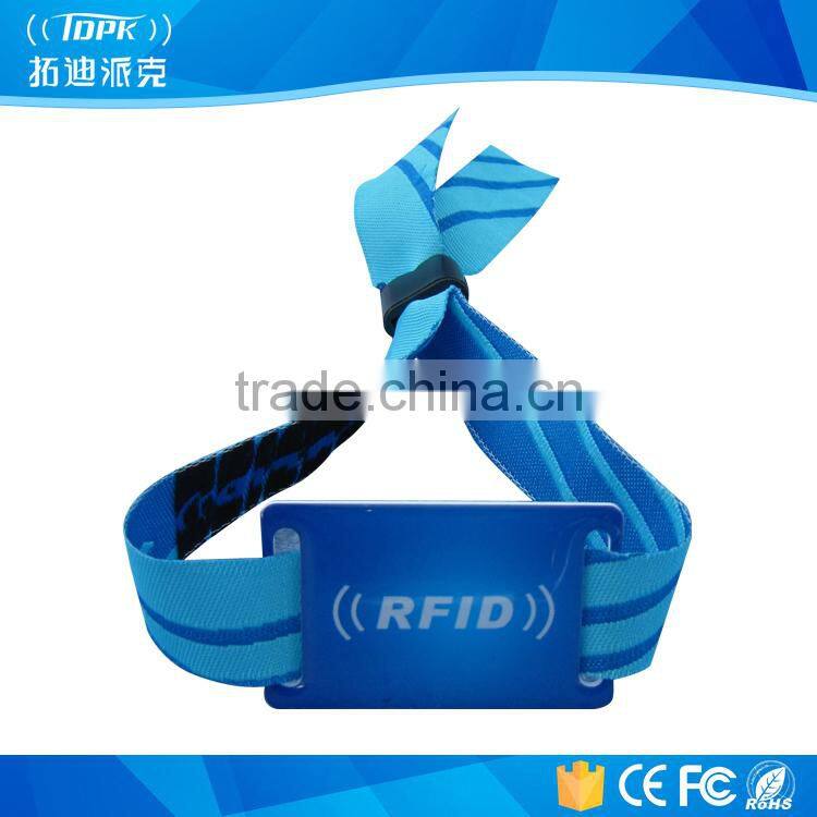 Nylon 13.556mhz safety strap nfc payment wristband