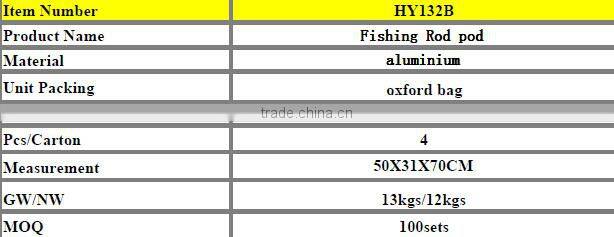 wholesale top grade rod support aluminum carp fishing rod pod