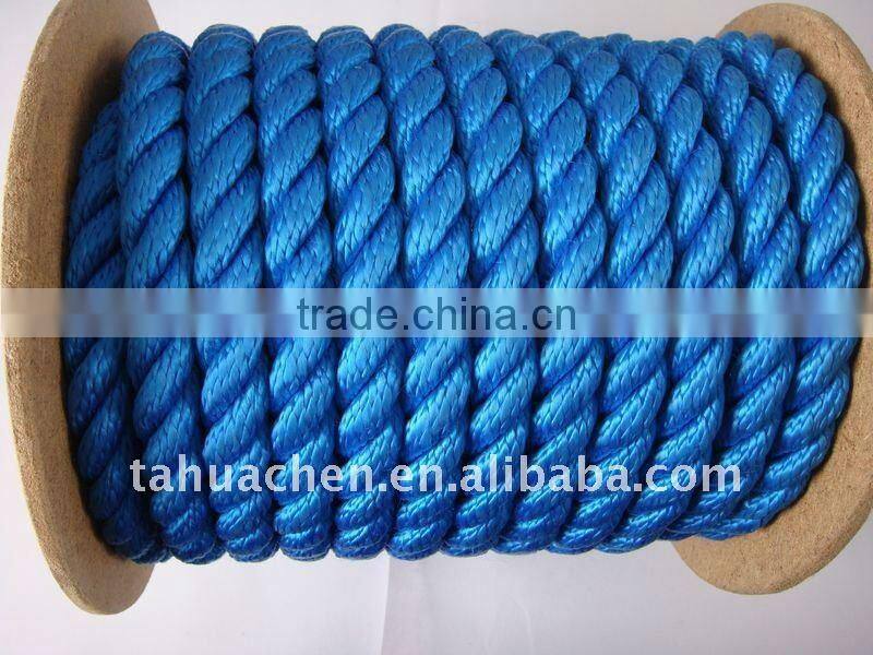 3-strand twist pp blue rope