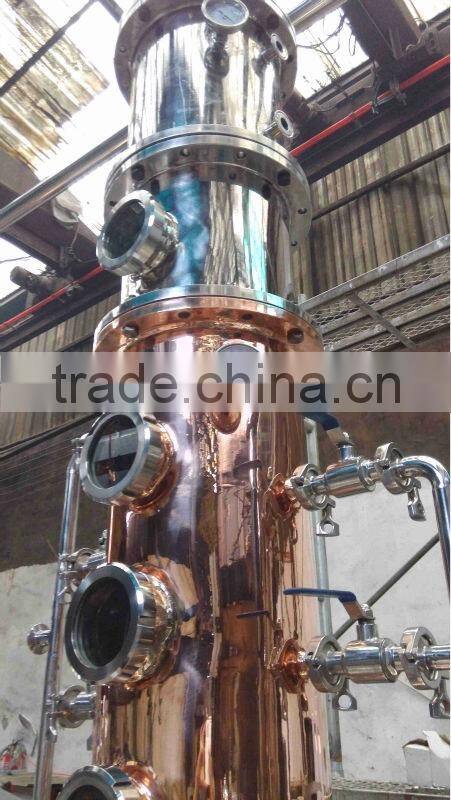 Copper Distillation Equipment With 8'' Reflux Column