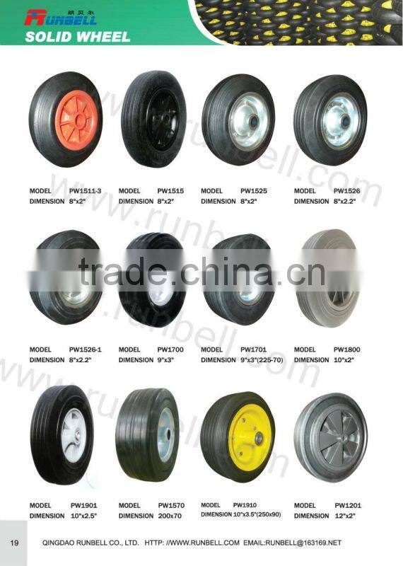 solide rubber wheel tires 10"x1.75"