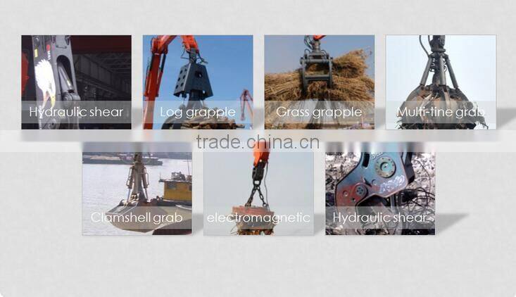 20ton hydraulic electric material handler grabbing excavator