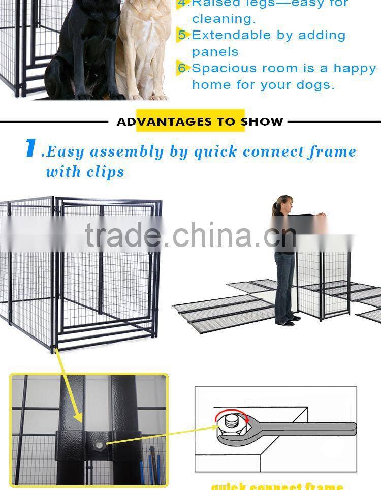 large outdoor dog cage dog playpen/welded wire panel dog kennel