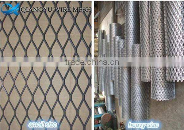 outdoor green color anti dazzle expanded metal mesh fence