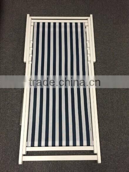 Outdoor canvas wood folding beach chair