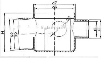 UPVC gully trap lower type DIN/gully trap lower/UPVC gully trap lower/PVC gully trap lower