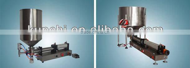 longlife automatic paste and liquid filling machine with a foot switch and auto- filling from Kunchi for sale