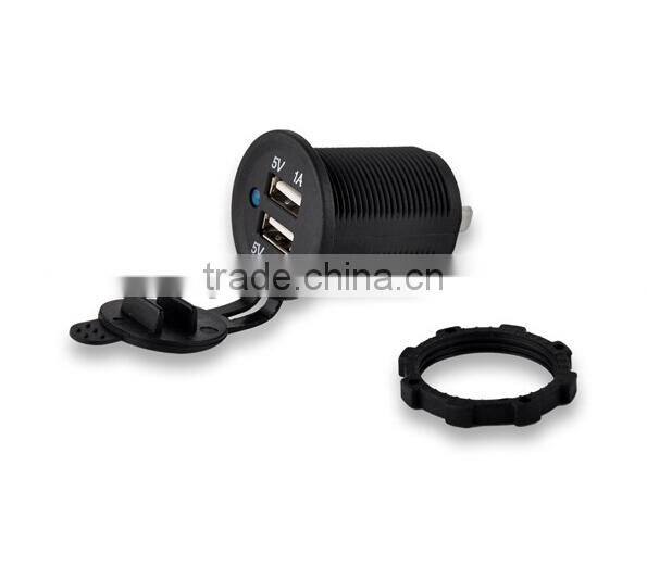 Waterproof USB Charger Adapter Socket 12 Volt Outlet Power Marine Motorcycles