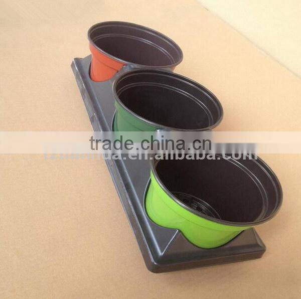 Professional manufacturer promotional flower pot tray with wheels