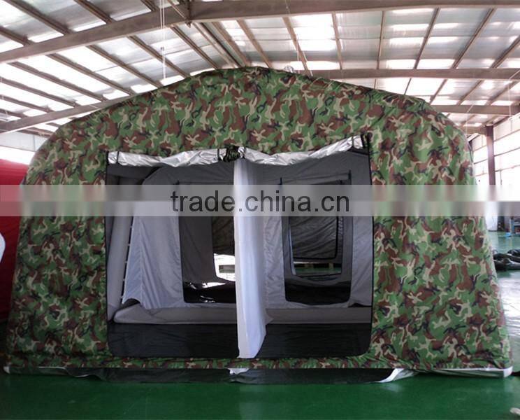 Large Waterproof PVC Tarpaulin and Oxford Fabric Inflatable Tent with rooms