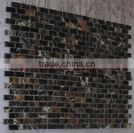 NATURAL BLACK AND GOLD ( MICAHEL ANGELO ) MOSAIC TILES
