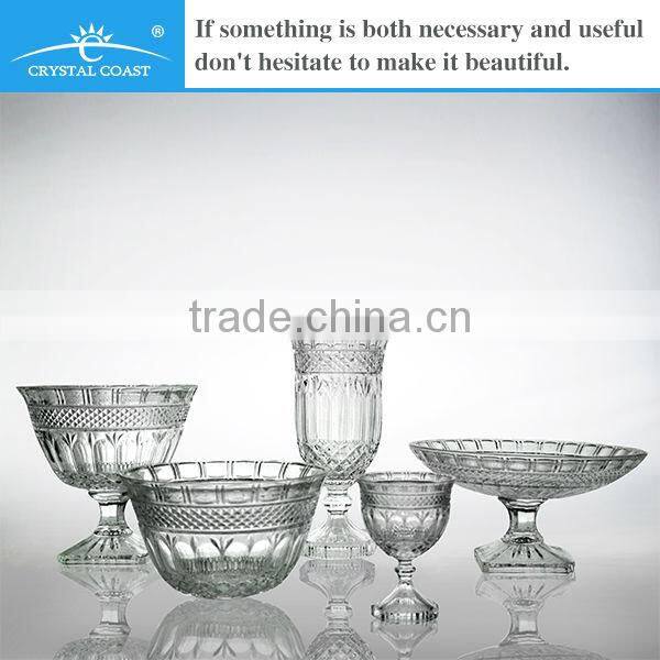 glass candy bowl; crystal glass bowl