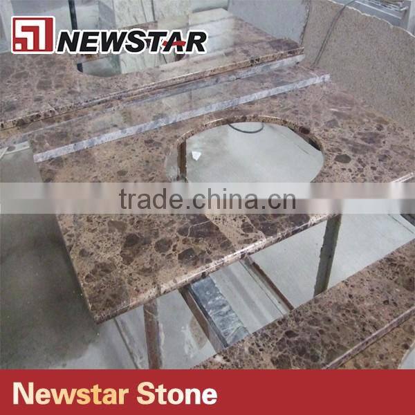 Dark Emperador Marble Vanity Top Lowes Bathroom Countertops