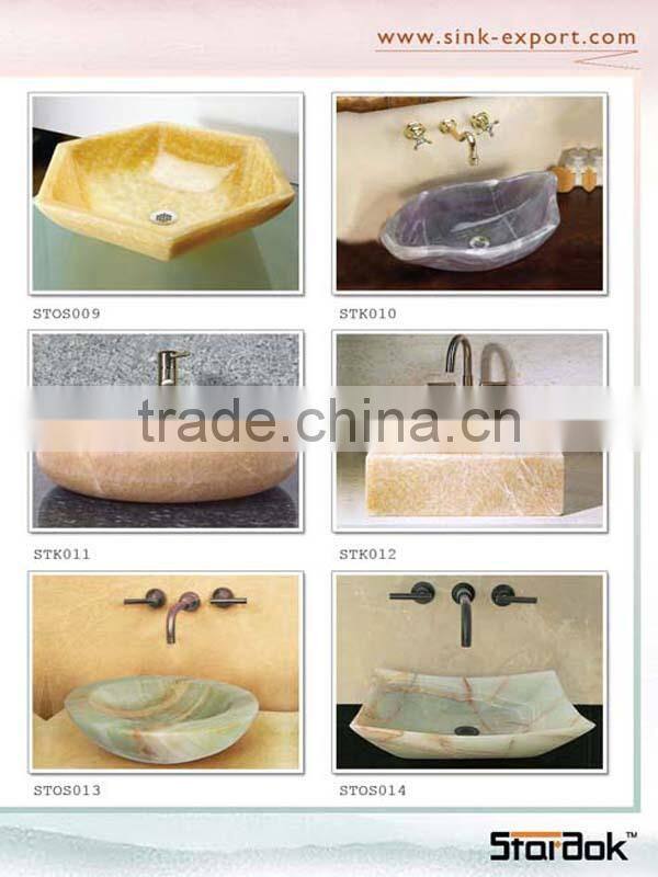 White onyx wash basin